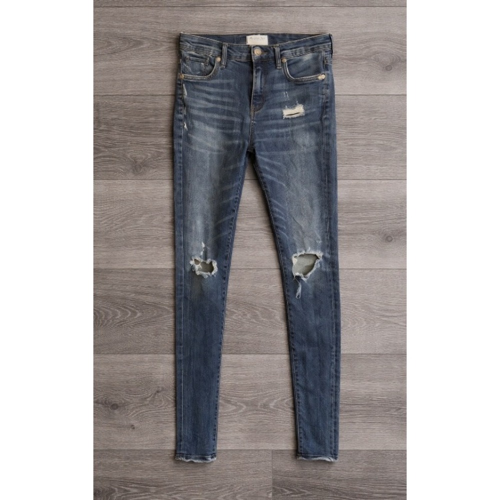 AGOLDE Sophie Skinny Jeans Women's Sz 25 Dare Wash Distressed Denim
